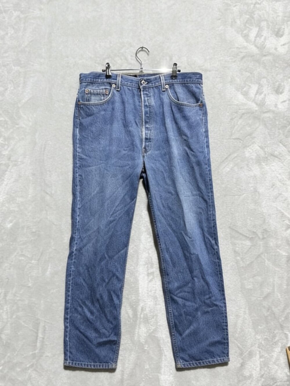 VTG Levi's  Original Straight Jeans Mens  Blue Denim Button Fly USA